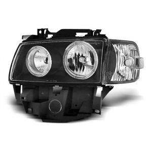 Paire de feux phares VW T4 Bus 96-03 angel eyes noir