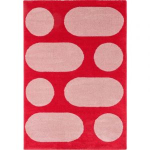 No Name Tapis intérieur à poils longs Swing 381 rouge 80 x 140 cm