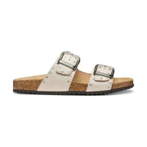 Geox Femme D BRIONIA R I Sandale Plate, Papyrus, 36 EU