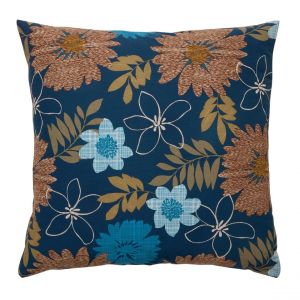 Taie d'oreiller polycoton FLOW BLEU - bleu