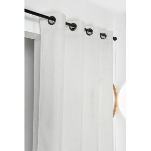 Homemaison Voilage tamisant Tamise Blanc 140 x 240 cm - Blanc