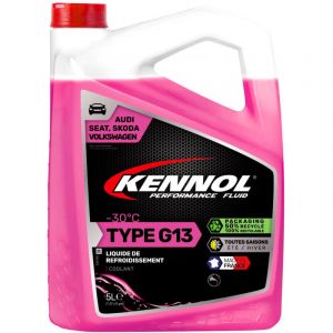 KENNOL Liquide de refroidissement -30&deg;C Type G13 (VOLKSWAGEN,AUDI, SEAT et SKODA), bidon 5 litres