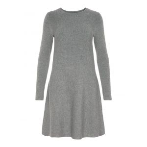 Image de Vero Moda Robes Vero-moda Nancy L/s Knit - Medium Grey Melange - XS