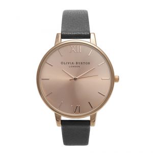 Olivia burton Montre Femme Big Dial Rose Gold & Black OB14BD27