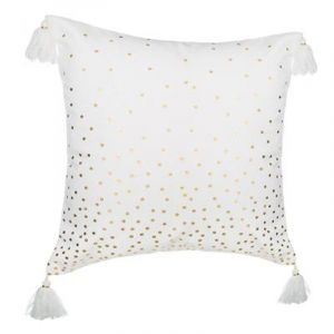 Image de Housse de Coussin "Pois Gold" 40x40cm Lin Prix