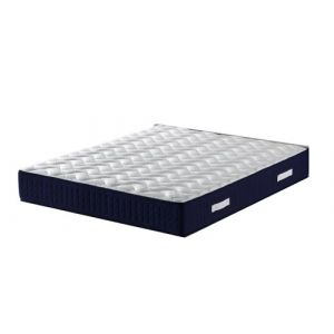 Matelas + Sommier benjamin a Ressorts Ensaches + 4 cm Latex Naturel a 70 % - 75 kg/m3 - 90x200 Hauteur +/- 31 cm - Accueil Ferme - Soutien Ferme - 7