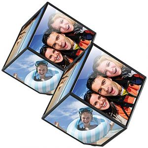 Your Design : 2 cadres photo cubique rotatif