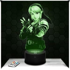 Lampe 3D - Link The Legend of Zelda - Jouet Figurine Cadeau The Legend of Zelda - Veilleuse Led Tactile avec socle au choix TOP