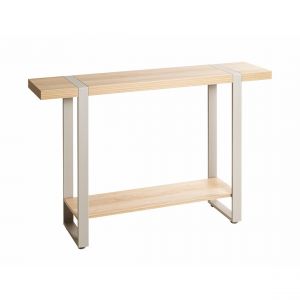 Console en tube d'acier peint par poudrage en gris cachemire