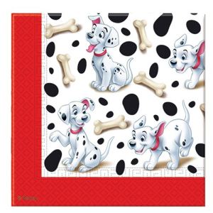 20 serviettes en papier 101 Dalmatiens