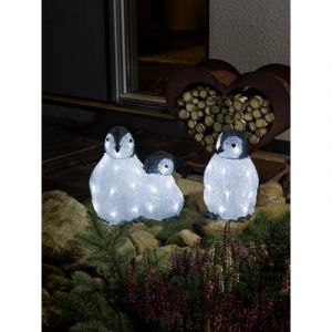 Image de Konstsmide Figurine en acrylique pingouin 6270-203 LED blanc froid blanc froid
