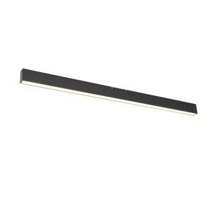 Qazqa Plafonnier noir avec LED intégré, variateur 3 niveaux 2700-4000K - Keane