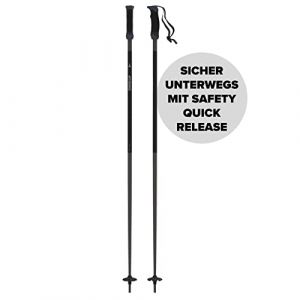 Atomic 1 Paire de Bâtons de Ski All-Mountain, Unisexe, 135 cm, Aluminium, AMT SQS, Noir, AJ5005700135
