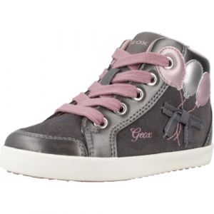 Geox Bébé Fille B Kilwi Girl B Basket, DK Grey DK Pink, 21 EU