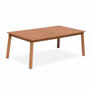 Alice's Garden Table de jardin en bois Almeria 200-250-300m rectangulaire avec allonge eucalyptus FSC