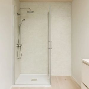 Set de 4 panneaux muraux d&eacute;coratifs Bladel 120 x 60 cm gris nuage [neu.haus]