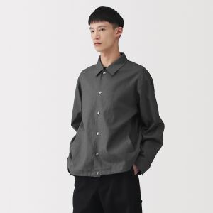 Veste en lin avec cordon de serrage pour homme