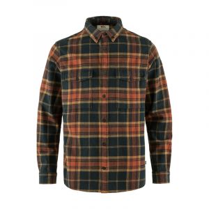 Fj&auml;llr&auml;ven &Ouml;vik Twill Shirt - Chemise homme Autumn Leaf / Dark Navy L