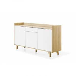 TOPKIT | Buffet avec 3 portes et 1 tiroir 2176 | Buffet Buffet | Buffet de salle à manger | chêne blanc