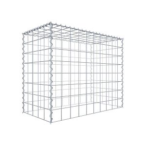 Gabion sur toile type 3 100 cm x 80 cm x 50 cm (L x H x P), maille 10 cm x 10 cm, spirale