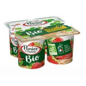 Yoplait Panier bio fraise 4x110g