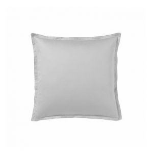 Alexandre Turpault Taie d'oreiller en satin de coton argent 65x65