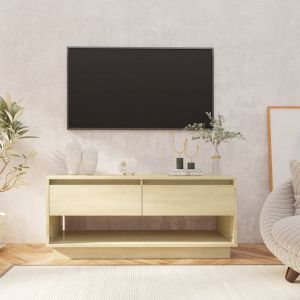 VidaXL Meuble Tv Ch¿ºne Sonoma 102x41x44 Cm Agglom¿¿R¿¿