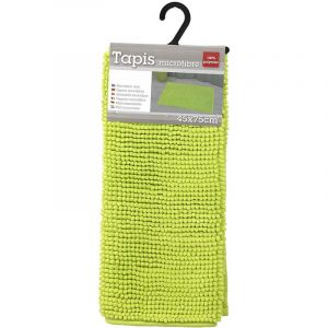 Image de Tendance Tapis de salle de bain Vert anis en Microfibre Boules 45 x 75 cm - Anis