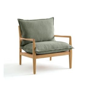 Fauteuil tissu coton/lin, Dilma