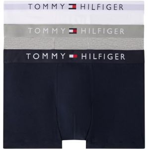 Tommy Hilfiger 3p Trunk WB Coffre, Grey HTR/White/Desert Sky, S Homme