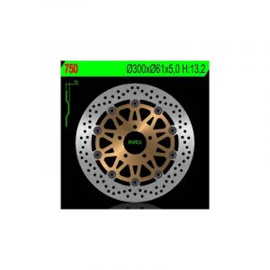 net generation Disque de frein Brake Disc D.300 Kawasaki - 750
