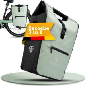 RADGEIST sacoche v&eacute;lo pour porteur I sacoche v&eacute;lo shopper I sacoche v&eacute;lo messager & fourre-tout 22-28 litres