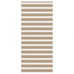 VidaXL Store Z&egrave;bre Marron Sable Largeur Du Tissu 95,9 Cm Polyester