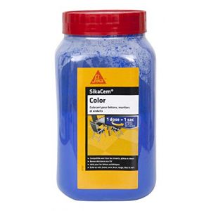Sika Colorant en poudre pour ciment, chaux et plâtre Cem Color - Bleu - 700g