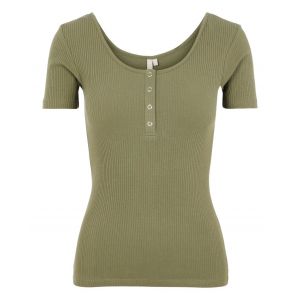 Pieces T-shirt Manche Courte Kitte L Deep Lichen Green