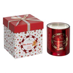 Bougie parfumée Photophore en verre 210G Pain d'épice