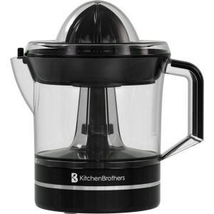 KitchenBrothers Presse-agrumes - Compact - Manuel - 0.7L - Noir