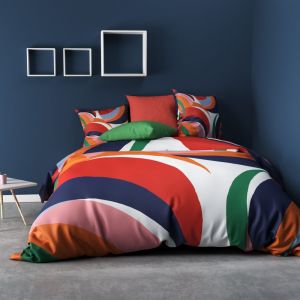 Les Ateliers du Linge Parure de lit - Housse de couette 100% Coton 47 fils Holma : Taille - 240 x 260 cm