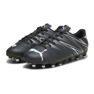 Puma Attacanto FG/AG Jr Chaussure de Football, Brume argentée Noire, 37 EU