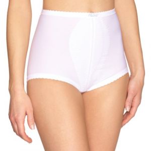 PLAYTEX Culotte Gainante en Microfibre - Incroyable C'Est Une Gaine x1 Femme, Blanc, S