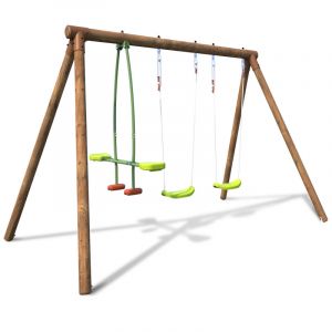 Soulet Balan&ccedil;oire en bois trait&eacute; 3 agr&egrave;s Pacco