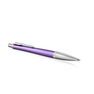 Parker Urban stylo bille, Violet premium avec pointe moyenne et recharge d’encre Bleu