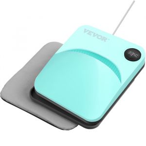 VEVOR Presse &agrave; Chaleur Portable multifonctionnelle pour Impression de Chemises 25,4 x 30,5 cm avec rev&ecirc;tement en t&eacute;flon Machine de Sublimation Textile, Vert, 27 &times; 32 &times; 7,7 cm