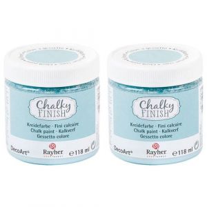 Rayher Peinture craie Chalky Finish 236 ml - bleu gris