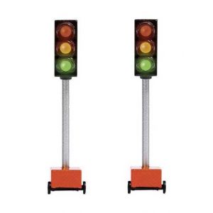 Busch Feux de signalisation de chantier 5451 modèle fonctionnel H0 2 pc(s)