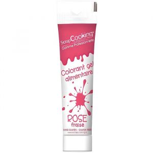 Scrapcooking Colorant alimentaire en gel 20 g - rose foncé.