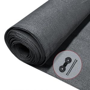 Vounot Brise Vue Occultant en HDPE avec Attaches et Clips de Fixation Protection Rayons UV Résistant aux Déchirures et au Vent Protection pour Jardin Balcon 1x10m Anthracite