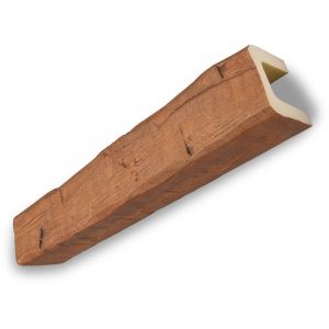 Decosa - Poutre Tirol 12 x 12 cm - polyur&eacute;thanne - couleur ch&ecirc;ne clair - long. 2 m - 4 pces - Brun