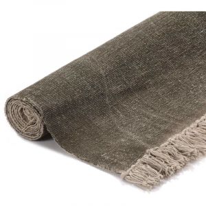 VidaXL Tapis Kilim Coton 160 x 230 cm Taupe