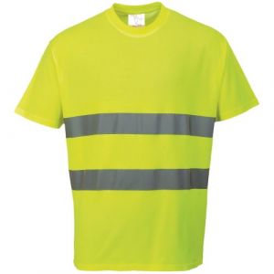 Portwest T-shirt haute visibilité - Homme (Lot de 2) (2XL) (Jaune)